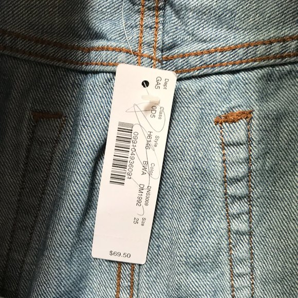 NWT J. Crew Denim Skirt Frayed Hem Mini Zip Fly - Picture 6 of 6